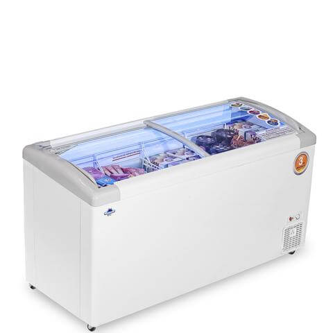 Rockwell Inclined Curved Glass Eutectic Freezer with LED 550 liters | GFR 550 ICGT ET