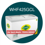 Western 425 L Curved Glass top Display Deep Freezer