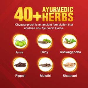 Dabur Chyawanprash - 950g | 3X Immunity Action | With 40+ Ayurvedic Herbs | Helps Build Strength & Stamina | Builds Overall Health | Ayurvedic Health Supplement