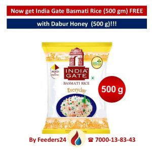 Dabur Honey with Free India Gate Basmati Rice