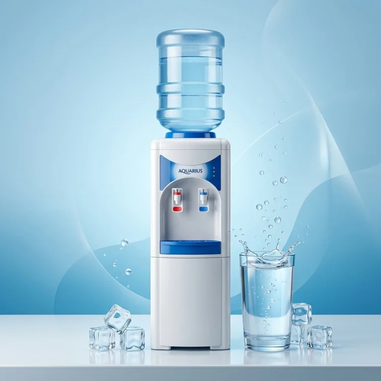 Water_dispenser_on_blue_background