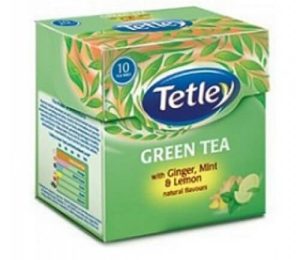 Tetley Green Tea Ginger Mint And Lemon 25 Tea Bags